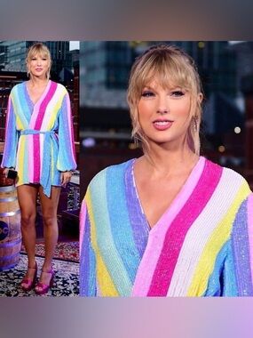 AS SEEN ON TAYLOR SWIFT Retrofete Gabrielle Robe Dress XS